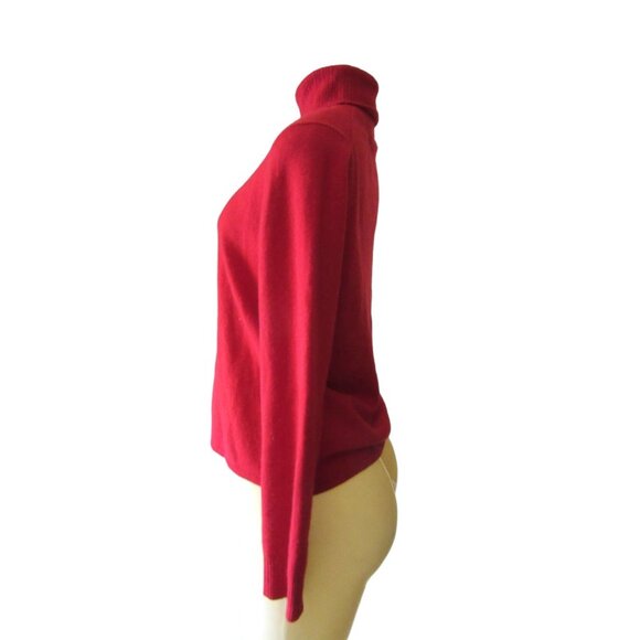 Ann Taylor Long Sleeve Turtleneck 100 Percent Cashmere Sweater in Sz Medium - Picture 3 of 5